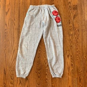 SOLD PINK Victoria’s Secret Floral Sweatpants